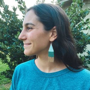 Handmade Seed Bead Earrings - Mini